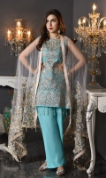 Embroidered Chiffon Unstitched 3 Piece Suit 
