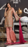 Embroidered Chiffon Unstitched 3 Piece Suit 