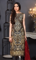 Embroidered Chiffon Unstitched 3 Piece Suit 