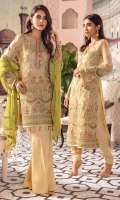 Embroidered Chiffon Unstitched 3 Piece Suit