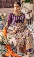 EMBROIDERED CHIFFON FRONT BACK AND SLEEVES EMBROIDERED FRONT BACK DAMAN PATCH EMBROIDERED CHIFFON DUPPATA EMBROIDERED GRIP TROUSER AND ACCESSORIES