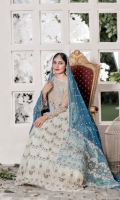Embroidered pure chiffon front+back Embroidered net sleeves Embroidered net lehnga Embroidered pure chiffon duppata Embroidered palu border+lining Accessories