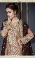 Chiffon Embroidered Front Sleeves Dupatta Chiffon Back & Patch Embroidered Front Back Patti & Embroidered Trouser