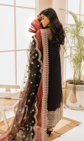 EMBROIDERED ORGANZA FRONT AND SLEEVES ORGANZA BACK EMBROIDERED ORGANZA FRONT AND BACK PATTI PATCHS EMBROIDERED ORGANZA FRONT AND BACK JAAL EMBROIDERED ORGANZA DUPATTA WITH ORGANZA PATCHES PRINTED TROUSERS
