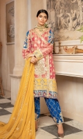 EMBROIDERED MESORI FRONT PANEL, SIDE PANEL EMBROIDERED MESORI BACK & SLEEVES EMBROIDERED GRIP DAMAN & SLEEVES PATCHES EMBROIDERED NECK PATTI EMBROIDERED CHIFFON DUPATA EMBROIDERED GRIP TROUSER