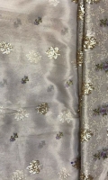 Emb jaal shirt, Sleeves emb booti, Back emb booti, Dupatta emb bootti and silk trouser