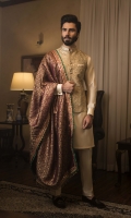 Paper Net Waistcoat,Cotton Silk Kurta Pajama with Jamawar Shawl, Pocket Square