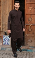 100% Cotton brown shalwar kameez.