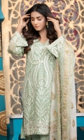 Chiffon Embroidered 3 Piece Suit