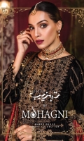 Embroidered Velvet Unstitched 3 Piece Suit 