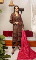 Shirt: Pearl Printed Cambric (3 meters) Dupatta: Pearl Printed Cambric (2.5 meters) Trouser: Dyed Cotton (2.5 meters)