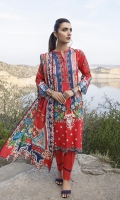 Shirt: Printed Lawn (3 meters) Dupatta: Printed Lawn (2.5 meters) Trouser: Dyed Cambric (2.5 meters)