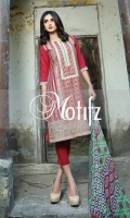 Un Stitched Three Piece, Shirt Fabric: Karandi, Includes: Front, Back, Sleeves, Digital Printed Chiffon Dupatta, Karandi Trouser