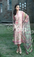Un Stitched Three Piece, Shirt Fabric: Karandi, Includes: Front, Back, Sleeves, Digital Printed Chiffon Dupatta, Karandi Trouser