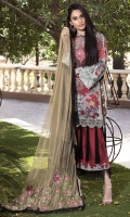 Three Piece, Shirt Fabric: Digital printed Embroidered Lawn, Includes: Front, Back, Sleeves, Digital Printed Crinkle Chiffon Dupatta, Dyed Cotton Trouser. Three Piece, Shirt Fabric: Digital printed Embroidered Lawn, Includes: Front, Back, Sleeves, Digital Printed Crinkle Chiffon Dupatta, Dyed Cotton Trouser.