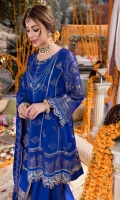 Dyed Jacquard Front 1.14 M Dyed Jacquard Back 1.14 M Neckline Embroidered Patch 1 Pc Embroidered Patch A For Front 1 M Dyed Jacquard Sleeves 0.67 M Sleeves Embroiderd Patch 1 M Dyed Jacquard Dupatta 2.5 M Dyed Silk Trouser 3 M Trouser Embroidered Patch 2 M
