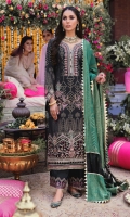 Dyed Jacquard Front 1.14 M Dyed Jacquard Back 1.14 M Neckline Embroidered Patch 1 M Embroidered Patch A For Front Daman 1 M Embroidered Patch B For Front Daman 2 Pc Dyed Jacquard Sleeves 0.67 M Sleeves Embroiderd Patch 1 M Dyed Jacquard Dupatta 2.5 M Dyed Silk Trouser 2.5 M Trouser Embroidered Patch A 2 M Trouser Embroidered Patch B 2 Pc