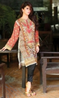  3 Meter Printed Cotton Shirt,Embroidered Neck