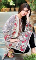  3 Meter Printed Cotton Shirt,Embroidered 1 Meter Lace