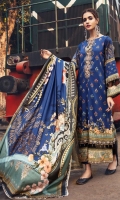 Digital Printed Linen Front 1 M Digital Printed Linen Back 1 M Neckline Embroidered Patch 1 Pc Digital Printed Linen Sleeves 0.67 M Digital Printed Linen Dupatta 2.5 M Dyed Linen Trouser 2.5 M