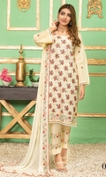 Luxury Heavy Ayudia Karandi Embroidered SHIRT, Pure Bamberg Heavy Chiffon Embroidered Dupatta, Ayudia Karandi Trouser