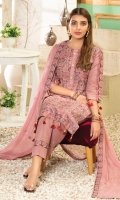 Luxury Heavy Ayudia Karandi Embroidered SHIRT, Pure Bamberg Heavy Chiffon Embroidered Dupatta, Ayudia Karandi Trouser