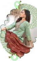 Embroidered Jacquard Banarsi Lawn Shirt Jacquard Banarsi Lawn Dupatta Dyed Trouser