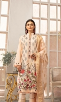 Signature Embroidered Lawn Shirt Crinkle Chiffon Dupatta Dyed Trouser