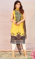 embroidered lawn unstitch three pcs suit 