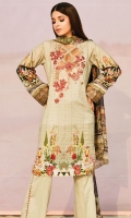 embroidered lawn unstitch three pcs suit 