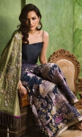 Green silk short angarkha draped on model's arm with hand worked Sequence, pearl and Zardozi motifs.