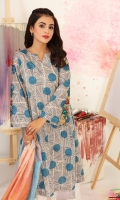 PRINTED EMBROIDERED SHIRT WITH DIGITAL PRINTED NET DUPATTA