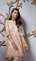 Pink Printed Embroidered Stitched Lawn Shirt - 1PC