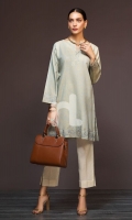 Embroidered Stitched Formal Khaddar Shirt – 1PC