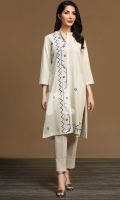Dyed Embroidered Stitched Formal Shirt – 1PC