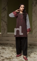 Printed Stitched Khaddar Shirt - 1PC