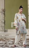 Printed Stitched Sateen Shirt - 1PC Printed Stitched Sateen Shirt - 1PC