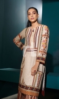 Beige Printed Stitched Cotton Shirt & Trouser - 2PC Beige Printed Stitched Cotton Shirt & Trouser - 2PC