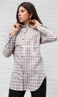 Beige Printed Stitched Viscose Top - 1PC Beige Printed Stitched Viscose Top - 1PC