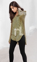 Yellow Printed Stitched Viscose Top - 1PC Yellow Printed Stitched Viscose Top - 1PC