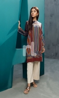 Blue Digital Printed Stitched Cotton Karandi Shirt - 1PC Blue Digital Printed Stitched Cotton Karandi Shirt - 1PC