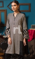 Black Printed Stitched Karandi Shirt - 1PC Black Printed Stitched Karandi Shirt - 1PC