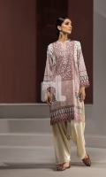 Peach Digital Printed Stitched Sateen Shirt - 1PC Peach Digital Printed Stitched Sateen Shirt - 1PC