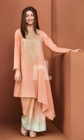 Embroidered Stitched Lawn Shirt and Trouser- 2PC