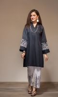 Dyed Embroidered Stitched Lawn Shirt & Printed Trouser - 2PC