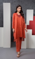 Printed Embroidered Stitched Lawn Shirt & Trouser - 2PC