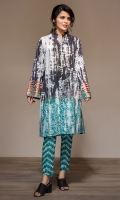 Printed Embroidered Stitched Lawn Shirt & Printed Trouser - 2PC