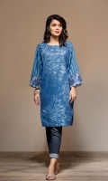 Digital Printed Embroidered Stitched Lawn Shirt - 1PC