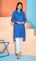 Embroidered Stitched Super Fine Lawn Shirt with Mask - 1PC