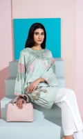 Embroidered Stitched Super Fine Lawn Shirt - 1PC